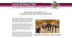 Desktop Screenshot of carnivaldanceclub.co.uk